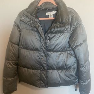 H&M puffer coat silver